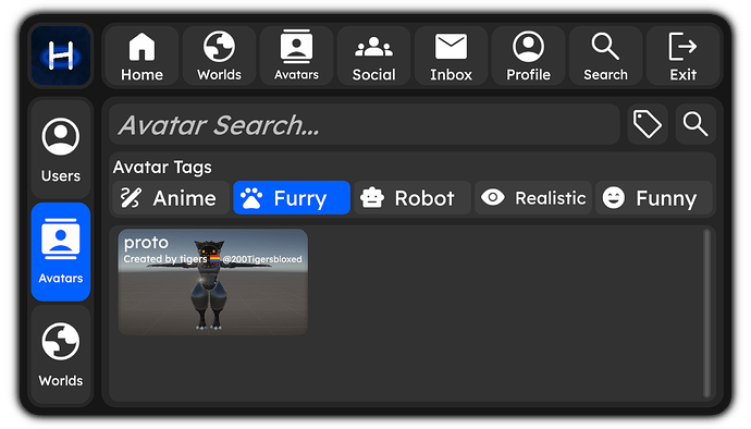 The Search Page (with tags!)